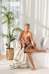 Linen Slip Dress - Clay
