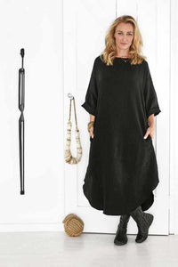 Malle Linen Dress - Black