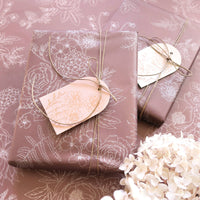 Tissue Paper - Peony in Dusty Mauve
