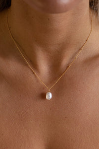 Pearl Necklace Satellite - gold fill